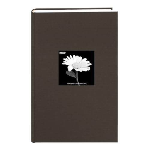 Pioneer Photo Albums 300 Pocket Fabric Frame Cover Photo Album, Warm Mocha