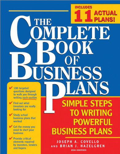 Complete Book of Business Plans, 2E: Simple Steps to Writing Powerful Business Plans