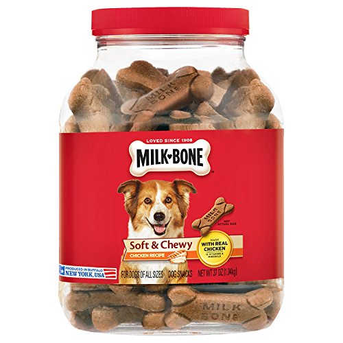 Milk-Bone Soft and Chewy Chicken 12 Vitamins and Minerals Recipe Healthy and Delicious Dog Snacks - 37 ounces