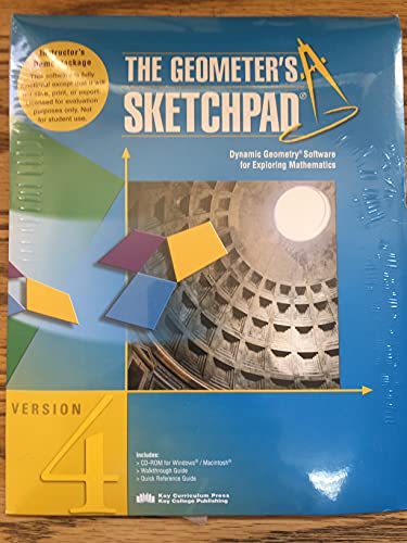 Geometer's Sketchpad Software Instructor's Demo Package, Version 4