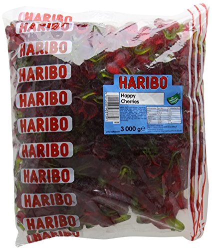 HARIBO,3 kg (Pack of 1) Happy Cherries 3kg Cherry Flavoured Sweets Bulk
