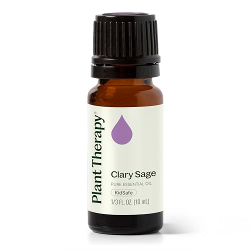 Plant Therapy Clary Sage Essential Oil | 100% Pure, Undiluted, Natural Aromatherapy, Therapeutic Grade | 10 milliliter (1/3 ounce)