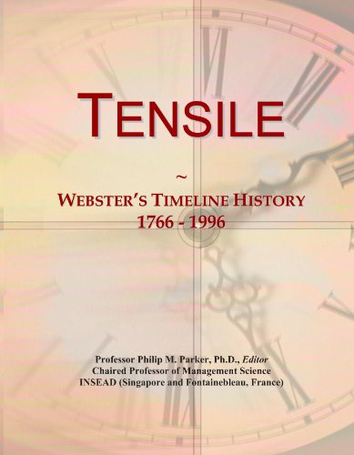Tensile: Webster's Timeline History, 1766 - 1996