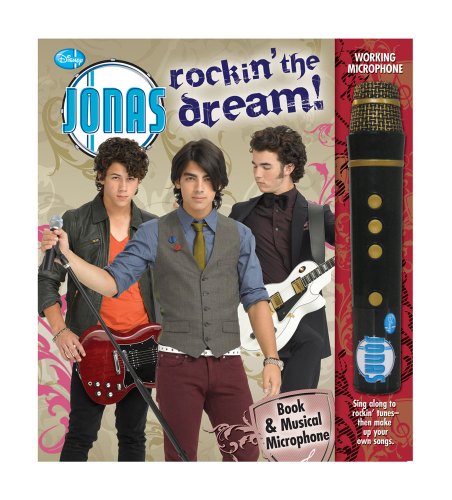 JONAS Rockin' the Dream Book and Musical Microphone (Disney Jonas Brothers)