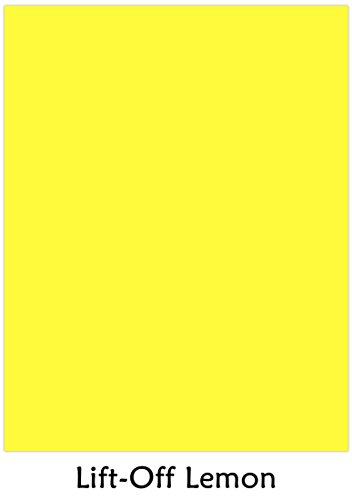 Astrobrights Color Cardstock, 65 lb Cover Weight, 8.5 x 11, Lift-Off Lemon, 250/Pack