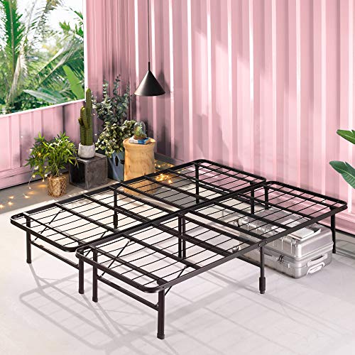ZINUS Shawn 35.5 cm Metal SmartBase Bed Frame, Platform Bed Frame Without Box Spring Required, Sturdy Steel Frame, Under-bed Storage, Full