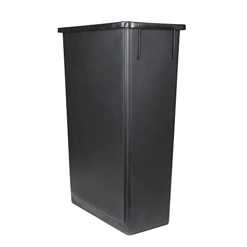 Update International SSC-23BK Space Saver Trash Can, Black 23 Gallons