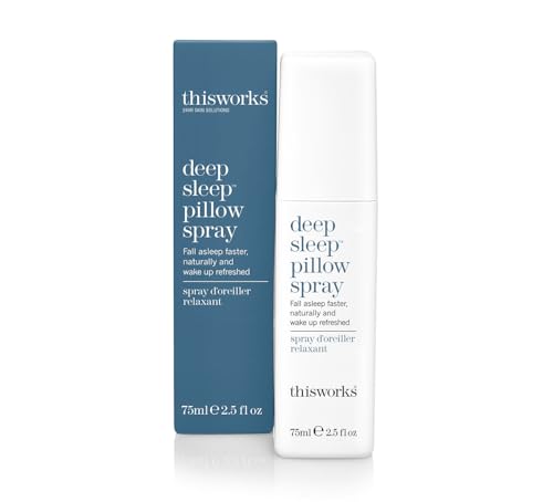 This Works Deep Sleep Pillow Spray, 75 ml — Natürliches Schlafspray mit Lavendel, Kamille und Vetivert — wissenschaftlich fundiertes Kissenspray zur Schlafunterstützung