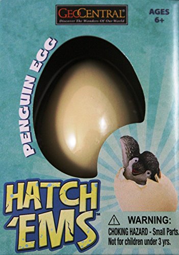 GeoCentral Hatch'Ems Penguin Egg Growing Pet