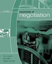 Essentials of Negotiation 4th (forth) edition