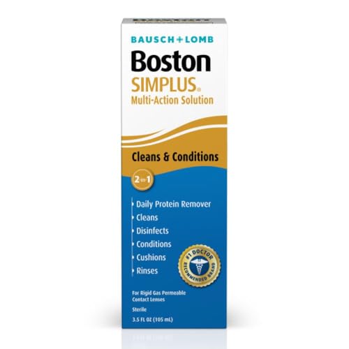 Bausch & Lomb Boston Simplus 105ml Multi-Action Contact Lens Solution (Pack of 1)