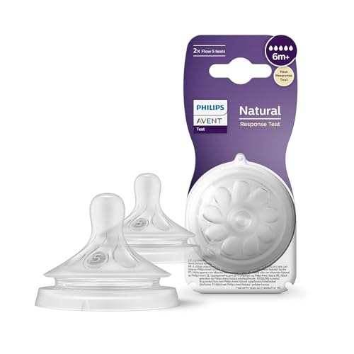 Lot de 2 tétines Natural 6 Mois + 3 Trous Débit rapide - Philips Avent