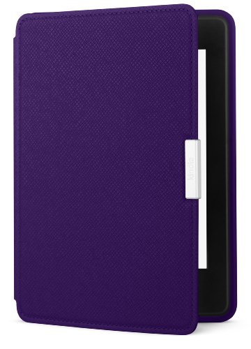 Amazon - Étui en cuir pour Kindle Paperwhite, Violet - non compatible avec le modèle 2018 (10ème génération)