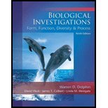 Biological Investigations Lab Manual by Dolphin,Warren; Vleck,David; Colbert,James; Westgate,Lin. [2010,9th Edition.] Spiral-bound