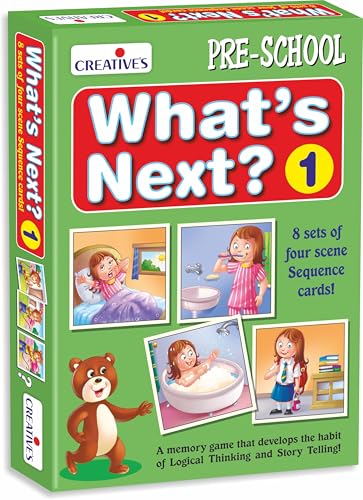 Creative's What's Next -1| A Memory Game to Develop Logical Thinking & Story Telling | Sequence Cards| Pre-School Games | Learning & Educational | What's Next Series for Ages 4 & Up