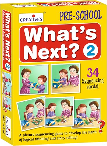 Creative's What's Next -2| A Memory Game to Develop Logical Thinking & Story Telling | Sequence Cards| Pre-School Games | Learning & Educational | What's Next Series for Ages 4 & Up