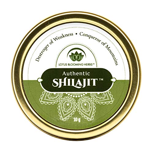 Authentic Shilajit – 100% Pure Gold Grade Himalayan Shilajit Resin with Fulvic Acid & Trace Minerals | Supports Healthy Energy, Stamina & Strength | Lotus Blooming Herbs | 10 Grams