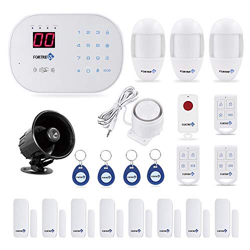 Fortress Security Store (TM) S02-B Wireless Home and Business Security Alarm System DIY Kit with Auto Dial + Outdoor Siren and More for Complete Home and Business Security
