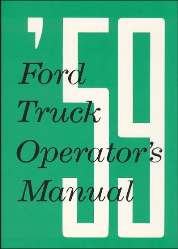 1959 Ford Truck Operator's Manual