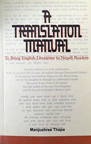A Translation Manual to bring English literature to Nepali Readers