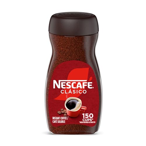 NESCAFÉ CLÁSICO Instant Coffee, Dark Roast Coffee, 1 Jar (10.5 Oz)