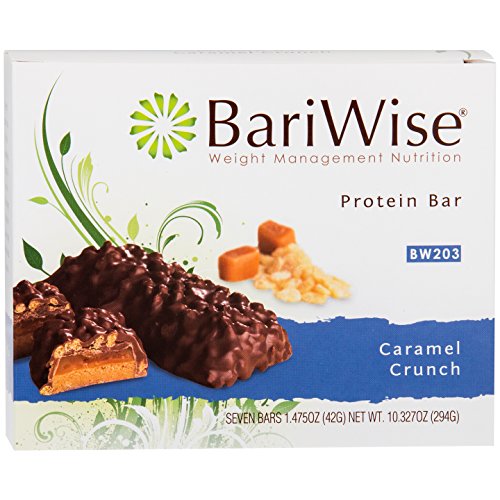 BariWise 15g High Protein Diet Bar - Caramel Crunch (7 Servings/Box)