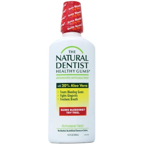 Natural Dentist Healthy Gums Rinse Peppermint Twist 16.9 fl oz (500 ml)