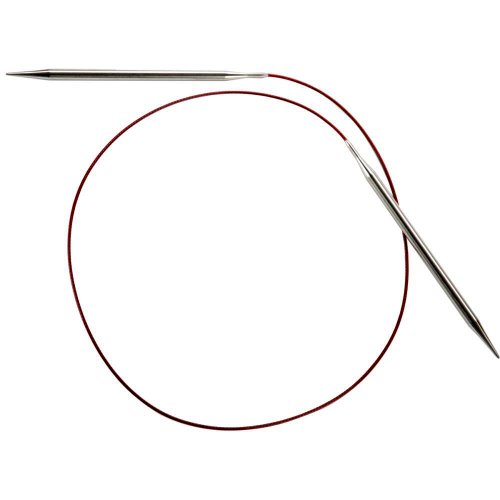 32" (81cm) ChiaoGoo Red Lace (Stainless Steel) Circular Knitting Needles Size US 8 (5mm) AD