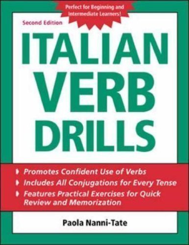 Italian Verb Drills (BGR12) 2nd (second) Edition by Nanni-Tate, Paola published by McGraw-Hill Contemporary (2003)