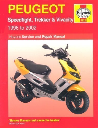 Peugeot Speedfight, Trekker and Vivacity Scooters Service and Repair Manual: 1997-2002 (Haynes Service and Repair Manuals) by Mather, Phil published by Haynes Manuals Inc (2002)
