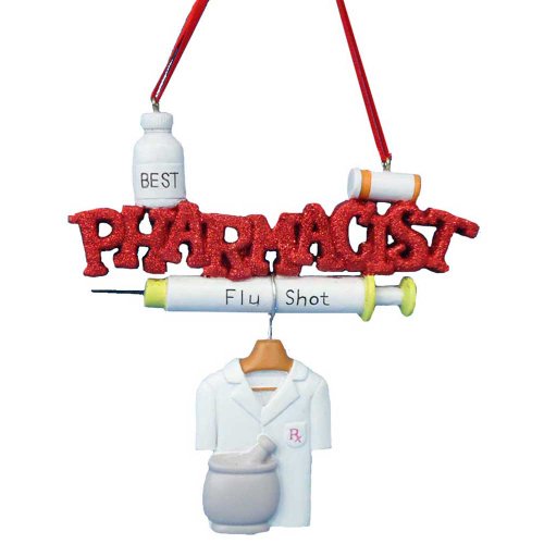 Kunstharz "Best Apotheker" Ornament