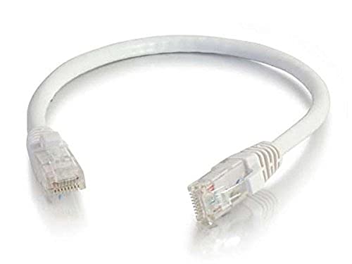 C2G/Cables to Go 00959 Cat6 Snagless Unshielded (UTP) Network Patch Cable, White (6 Inch)