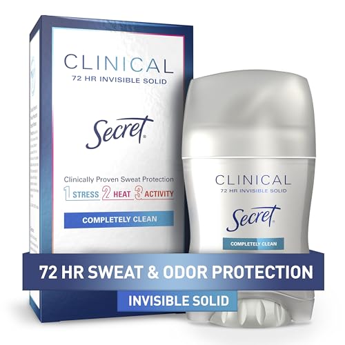 Secret Clinical Strength Invisible Solid Women's Antiperspirant & Deodorant Completely Clean Scent, 1.6 Fluid Ounce by Secret
