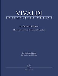 The Four Seasons - Violin & Piano By Antonio Vivaldi. Edited By Christopher Hogwood. For Violin and Piano (Solo Violin/2 Violins/viola/basso Continuo).