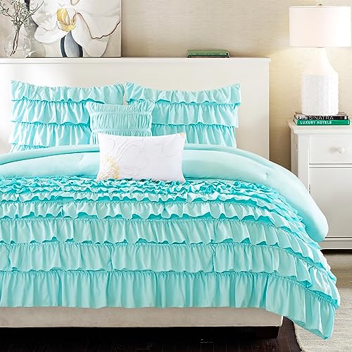 Conception Intelligente Id10–021 Cascade Édredon, Bleu, Twin/TXL