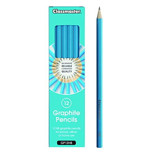 Classmaster GP12HB HB Graphite Pencils — Ideal for Art, Drawing, and Shading (Pack of 12)