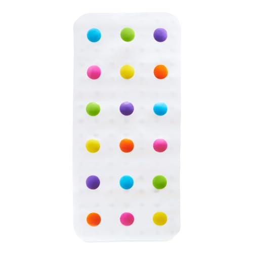 Munchkin Dandy Dots Bath Mat Multi 30.5x14.25 Inch (Pack of 1)