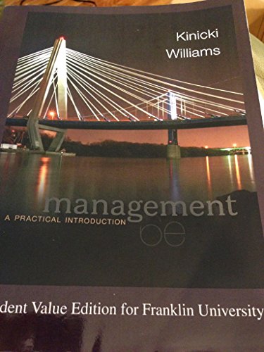 Management; Kinicki and Williams