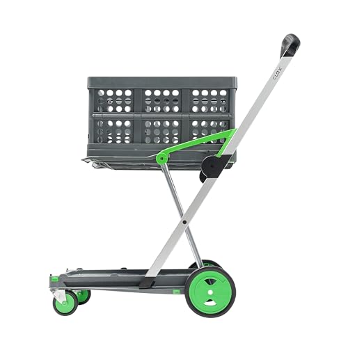 Salesmaker Carts ClaxGreen Green Clax Mobile Folding Cart-Grey