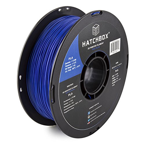Hatchbox PLA imprimante 3d Filament, précision Dimensionnelle, Pack of 1, bleu, 1