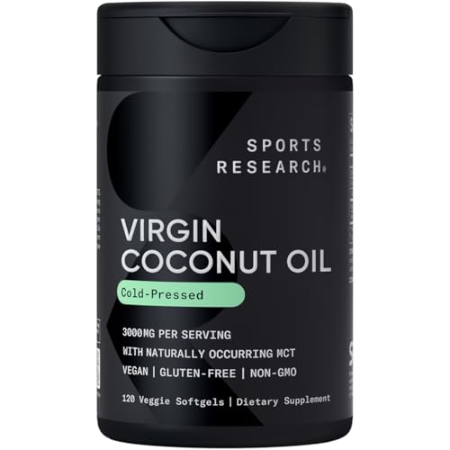 Extra Virgin Organic Coconut Oil Capsules | The Only Vegan Certified, Non-GMO Project Verified Coconut Capsule Available (120 Plant Gels)