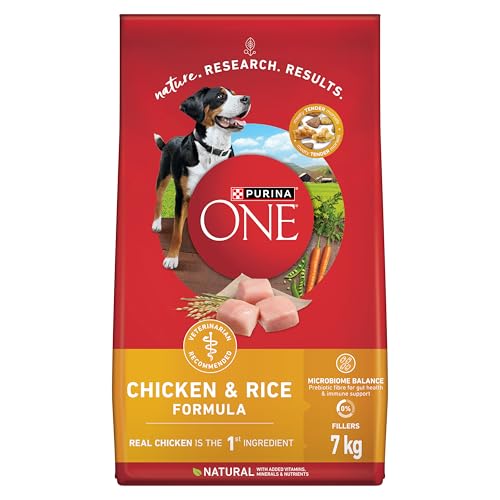 Purina ONE Dry Dog Food, Chicken & Rice - 7 kg Bag