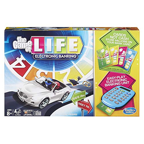 The Game of Life Electronic Banking Board Game, Electronic Banking Unit and Bank Cards, Board Games for Kids Ages 8 and Up, Family Games, Family Gifts