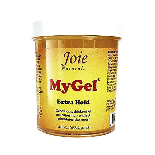 Joie Naturals MyGel Extra Hold - Hair Gel for Men & Women - Styling Gel for Curly Hair (16 Ounces)