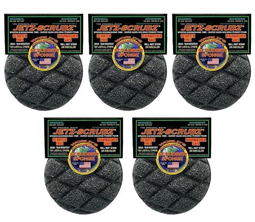 JetzScrubz The Original Magic Jetz Scrubz J22 Scrubber Sponge Round (Pack of 5)
