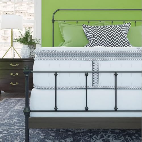 COOL GEL Classic Brands Mercer Memory Foam and Innerspring Hybrid 30,5 cm Pillow Top Matratze, Matratze in Einer Box, Twin XL