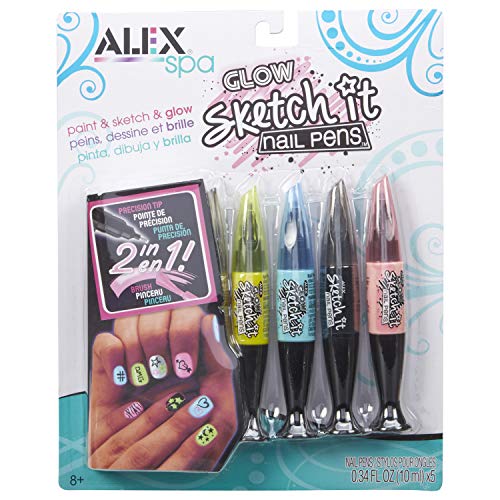 Alex Toys Spa Glow Sketch it Nail Pens, Multi Color