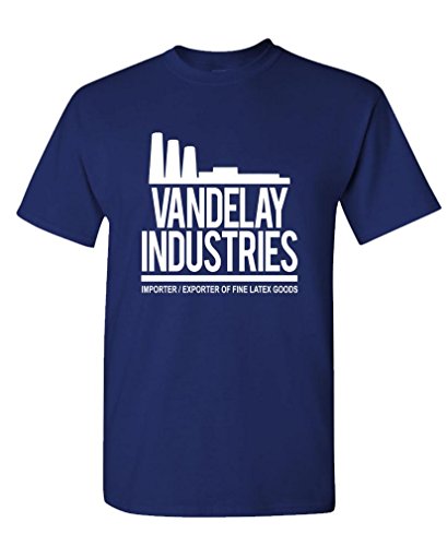 Vandelay Industries - Kramerica Funny - T-Shirt, Navy, X-Large