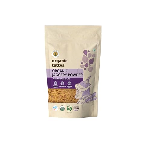 Organic Tattva Jaggery Powder, 500g USDA Certified