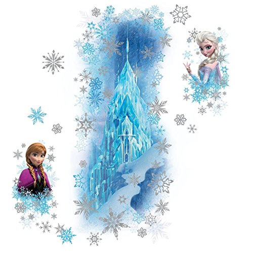 RoomMates RMK2739GM Disney Frozen Ice Palace with Elsa and Anna Peel and Stick Giant Wall Decals
